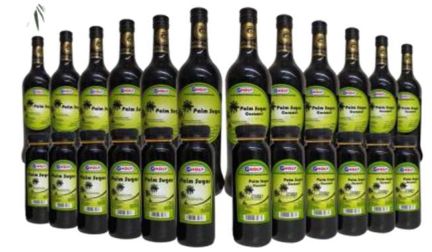 Deretan botol gula aren cair